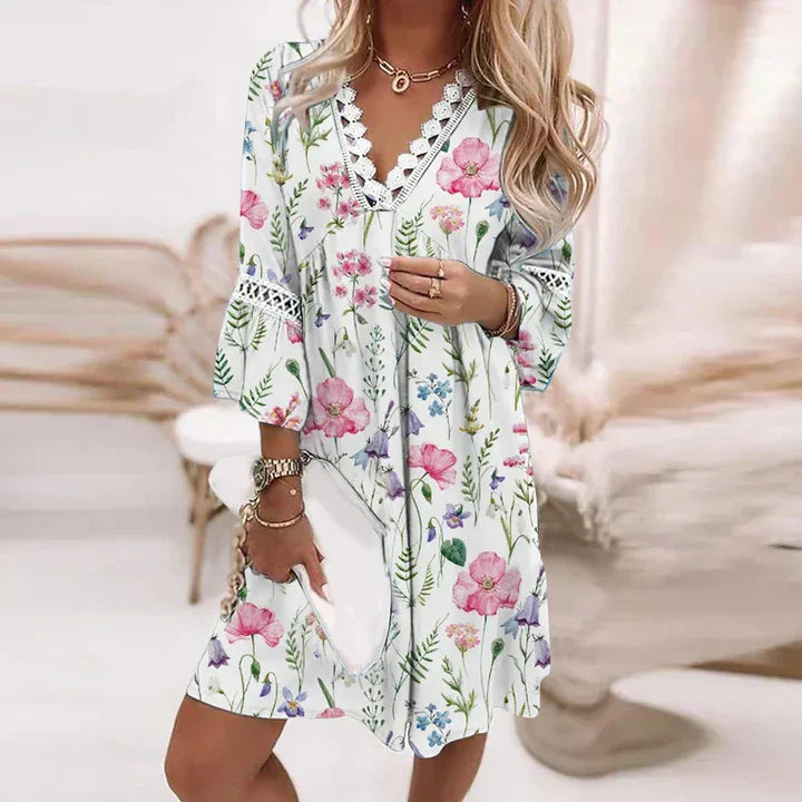 Cassandra Summer Dress - Lightness florel ed Elegance rilassato