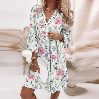 Cassandra Summer Dress - Lightness florel ed Elegance rilassato