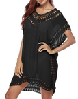 Meleden Vestito da Spiaggia Donna – Poncho Fluido con Scollo a V Copricostume Bikini Stile Bohemien