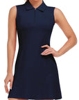 Rubi Robe Polo Donna – Abito Sportivo Senza Maniche con Collo con Zip Tessuto Traspirante Tennis Golf Estate