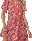Abito Donna Estivo Sherry – Abito Midi Scollo a V Elegante, Taglio Fluido Bohemien per Vacanze e Matrimonio