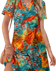 Abito Donna Estivo Sherry – Abito Midi Scollo a V Elegante, Taglio Fluido Bohemien per Vacanze e Matrimonio