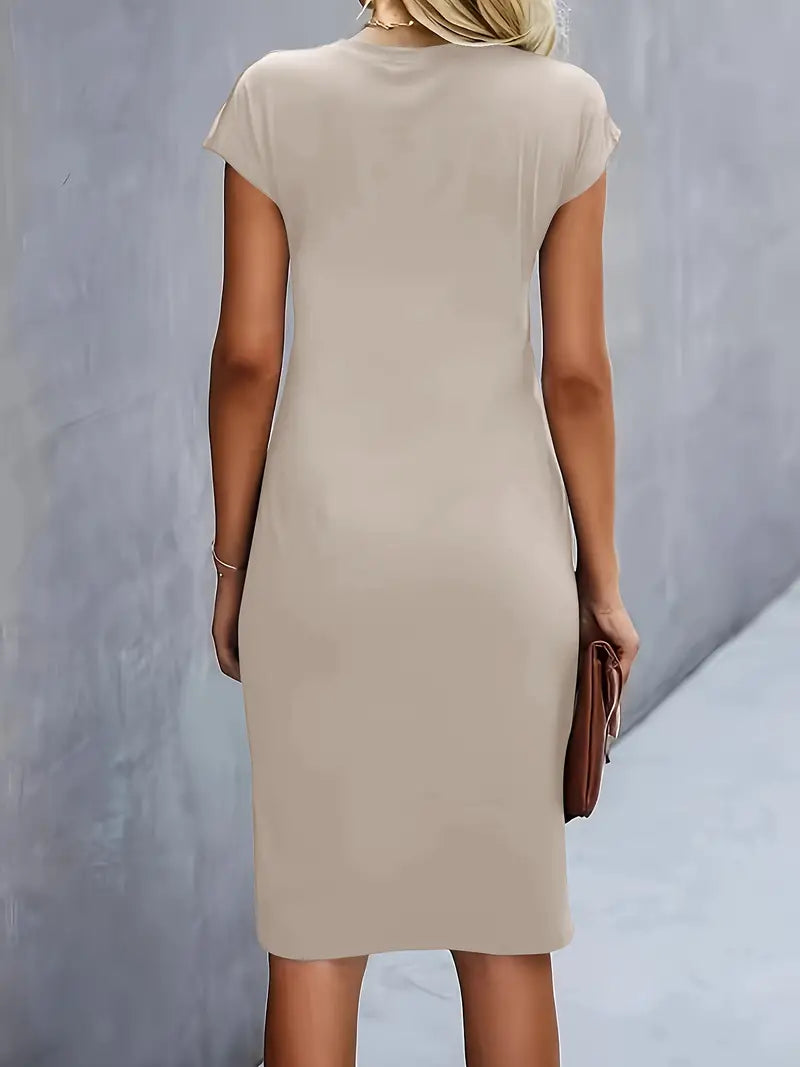 Sarah | Abito Midi Donna con Taglio Senza Tempo