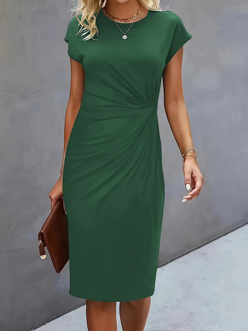 Sarah | Abito Midi Donna con Taglio Senza Tempo