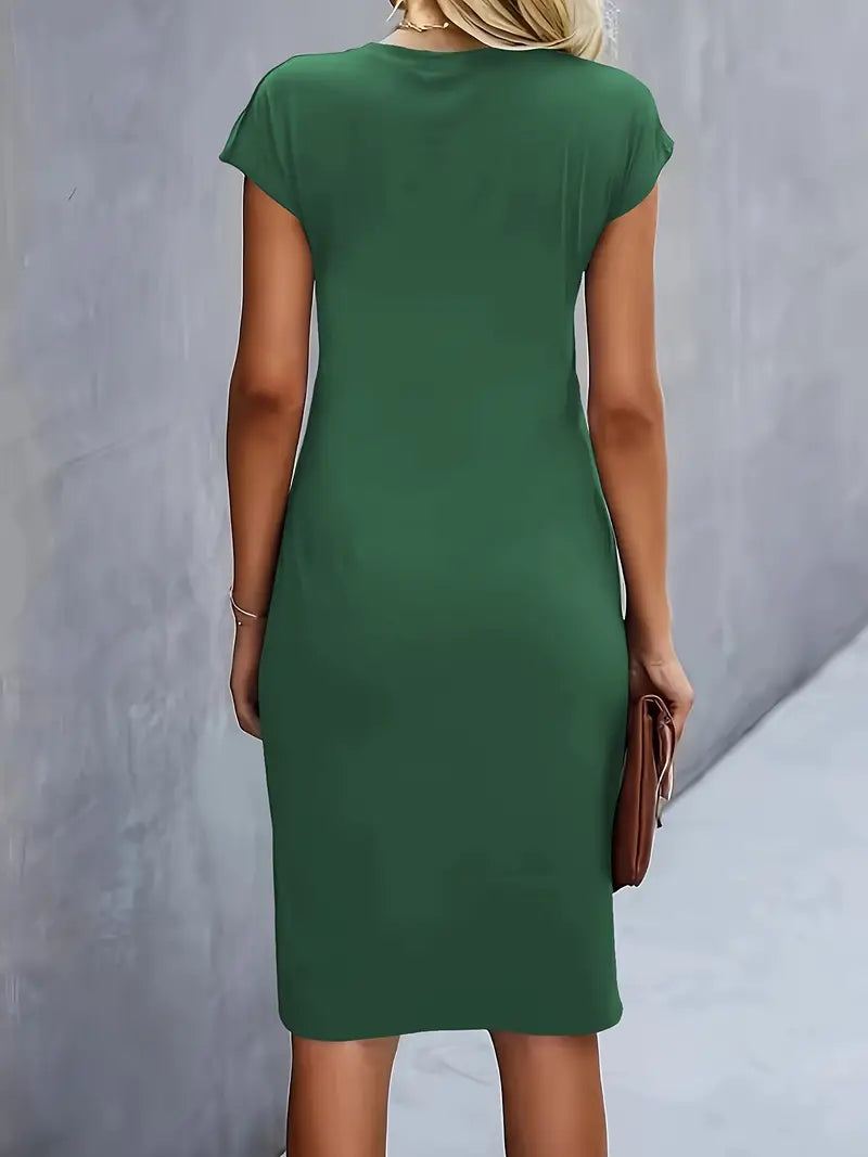 Sarah | Abito Midi Donna con Taglio Senza Tempo