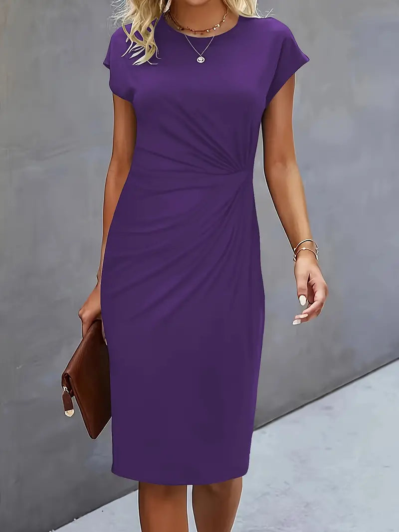 Sarah | Abito Midi Donna con Taglio Senza Tempo