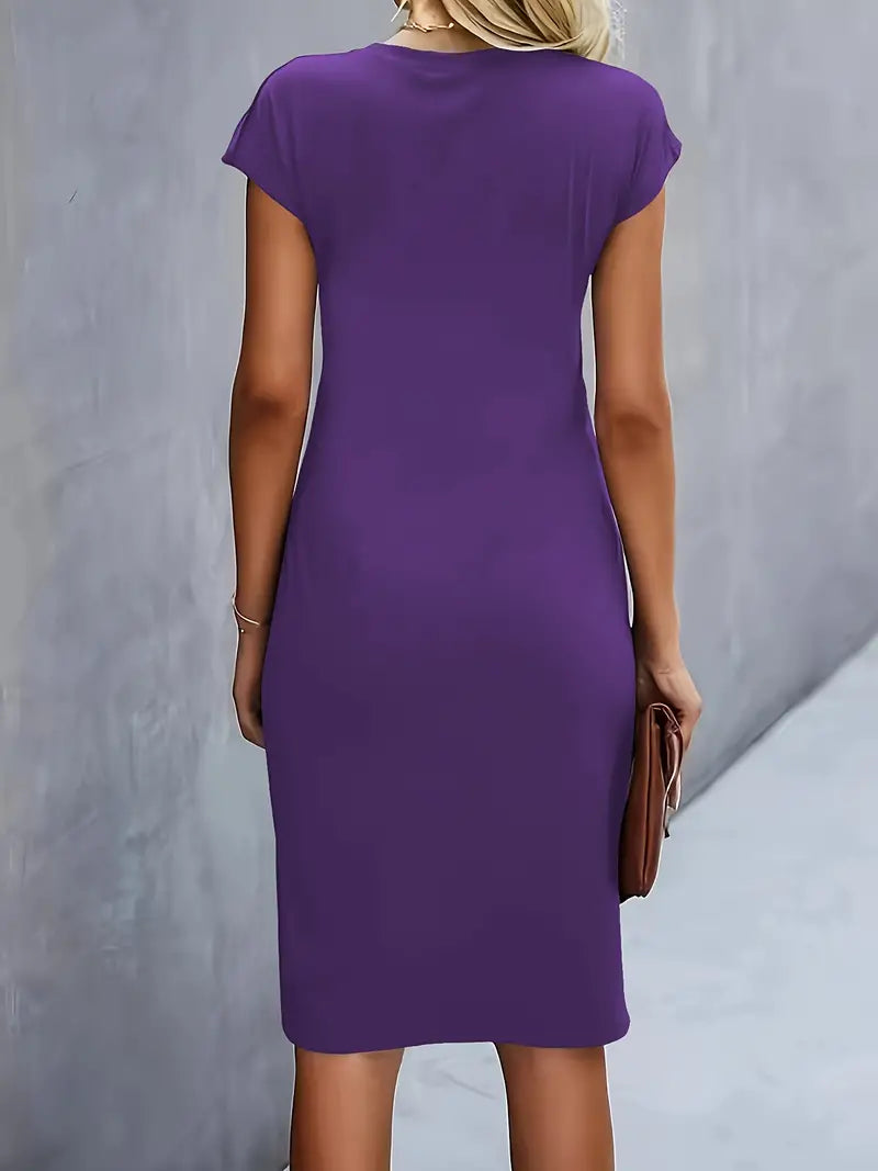 Sarah | Abito Midi Donna con Taglio Senza Tempo