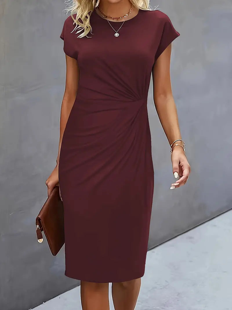 Sarah | Abito Midi Donna con Taglio Senza Tempo