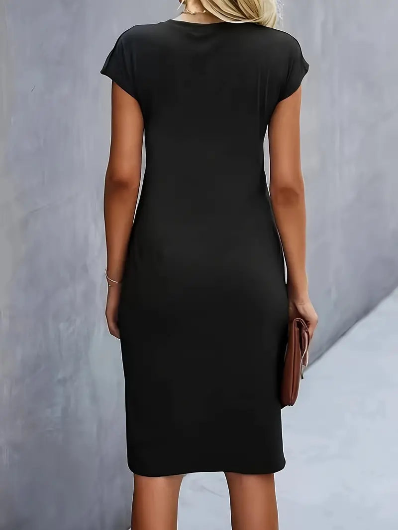 Sarah | Abito Midi Donna con Taglio Senza Tempo