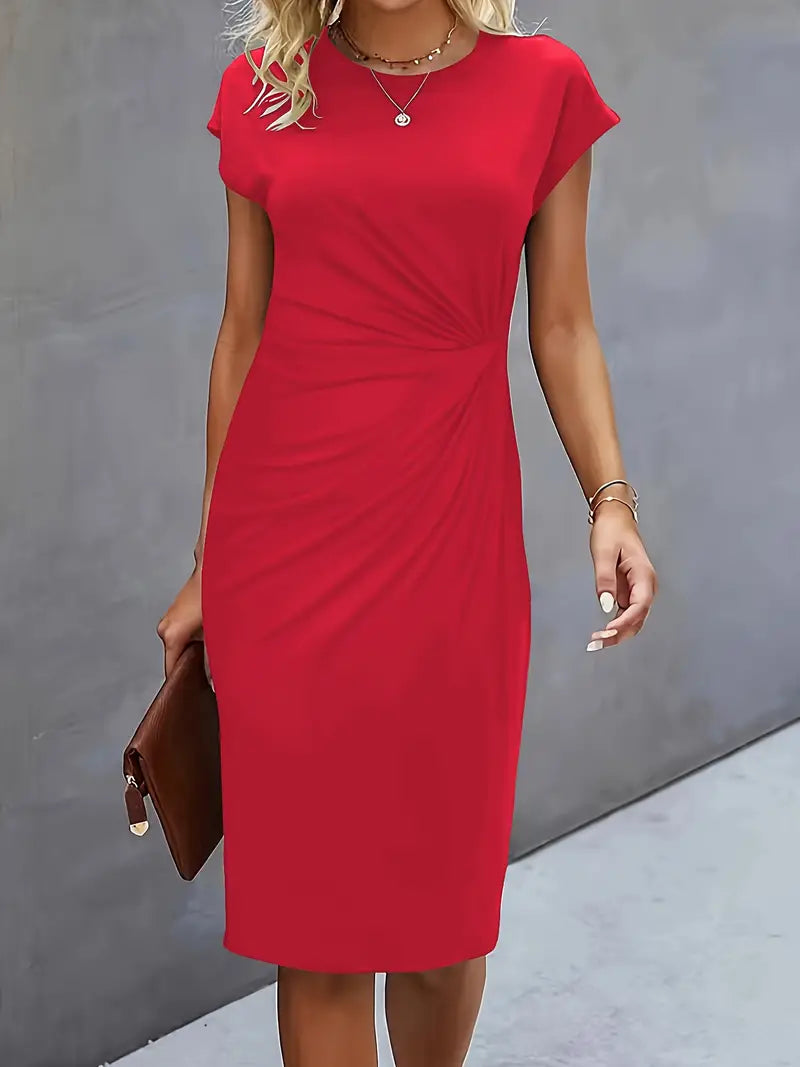 Sarah | Abito Midi Donna con Taglio Senza Tempo