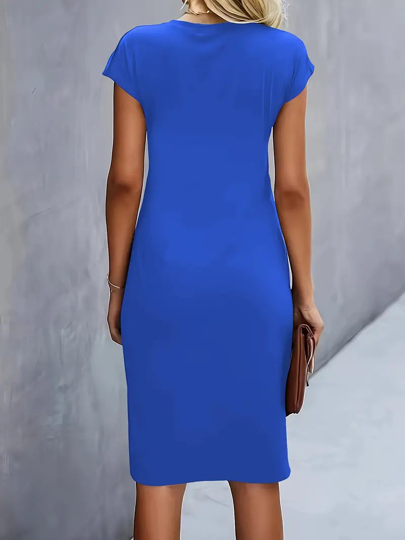 Sarah | Abito Midi Donna con Taglio Senza Tempo