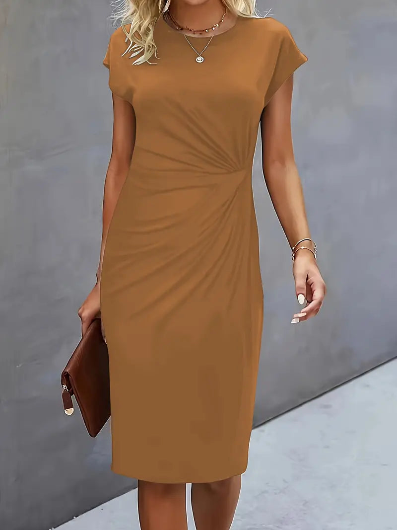Sarah | Abito Midi Donna con Taglio Senza Tempo