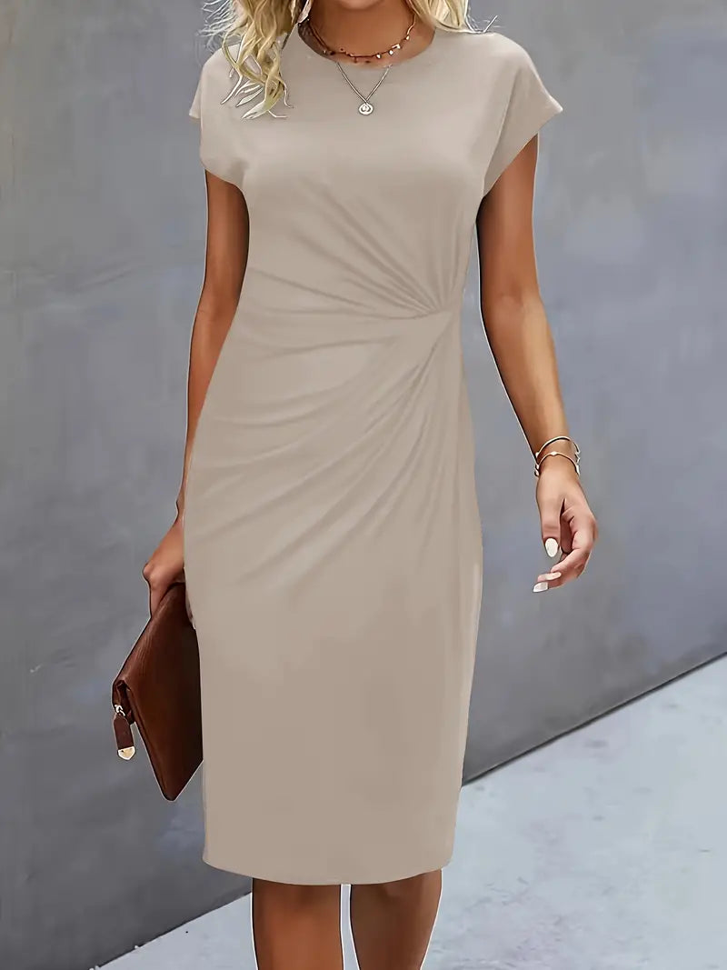 Sarah | Abito Midi Donna con Taglio Senza Tempo