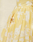 Scarlett | Abito midi a linea ad A senza maniche con stampa floreale da donna