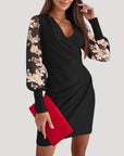 Scarlett | Vestito Mini da Donna con Maniche Trasparenti e Scollo a V