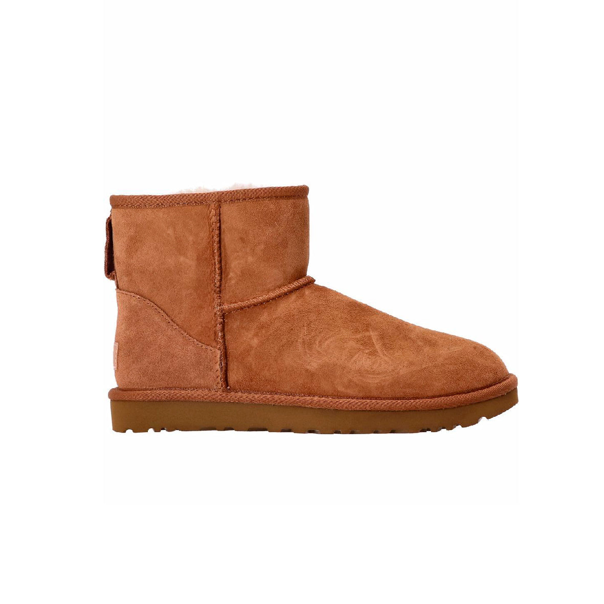 UGG Classic Camel stivali uomo e donna in pelle scamosciata e montone cammello, vista laterale