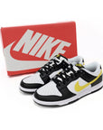 Nike Dunk Low Nero Giallo Ottico e Bianco Scarpe Uomo