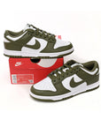 Nike Dunk Low Bianche e Verde Oliva Scarpe Casual Uomo Donna