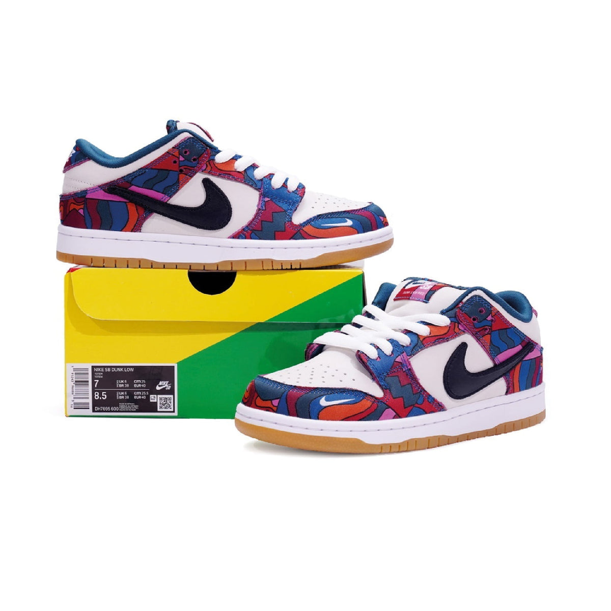 Nike Dunk Low SB Multicolore Parra Friends &amp; Family Uomo