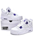 Nike Air Jordan 4 Retro Metallic Purple Bianco Viola Uomo