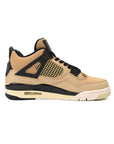 Nike Air Jordan 4 Retro Fossil Beige Nero Giallo Uomo