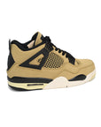 Nike Air Jordan 4 Retro Fossil Beige Nero Giallo Uomo