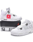 Nike Air Jordan 4 Retro Pure Money Bianco Argento Uomo