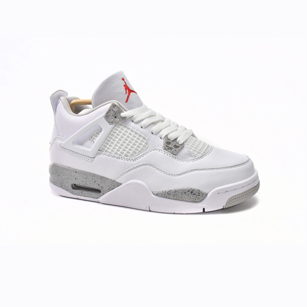 Nike Air Jordan 4 Retro White Oreo Bianco Grigio Uomo