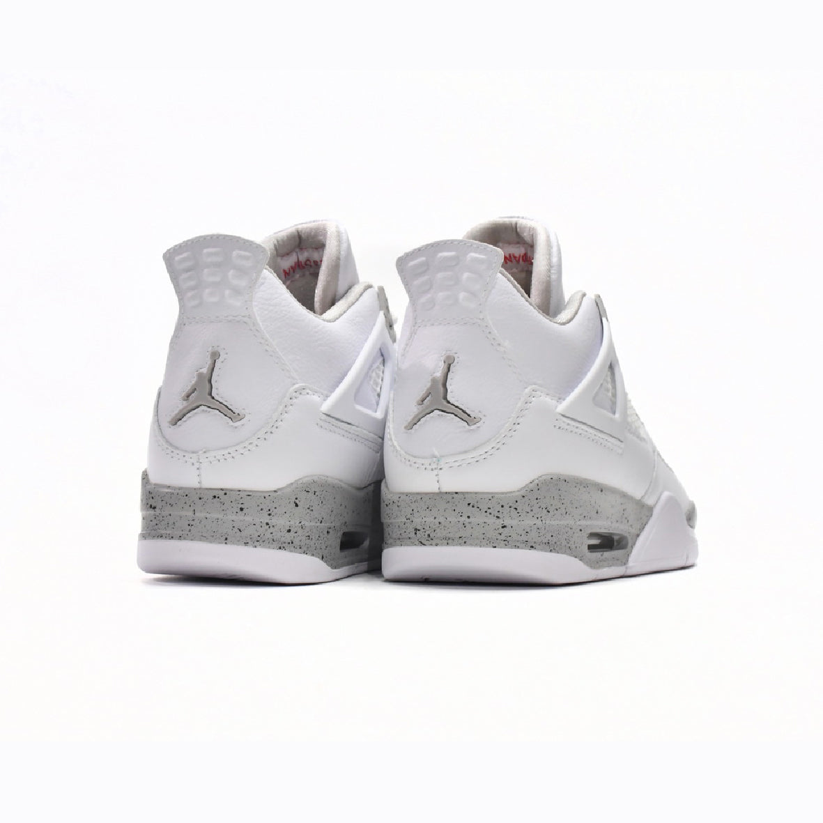 Nike Air Jordan 4 Retro White Oreo Bianco Grigio Uomo