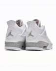 Nike Air Jordan 4 Retro White Oreo Bianco Grigio Uomo