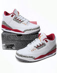 Nike Air Jordan 3 Retro Cardinal Rosso/Bianco Cemento Classiche