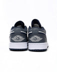 Nike Air Jordan 1 Low Bianco Grigio Blu Pelle Premium