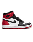 Nike Air Jordan 1 Retro High Satin Black Toe Rosso Nero Bianco