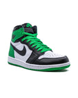 Nike Air Jordan 1 High Verde Lucky e Nero in Pelle