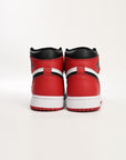 Nike Air Jordan 1 Retro High Satin Black Toe Rosso Nero Bianco