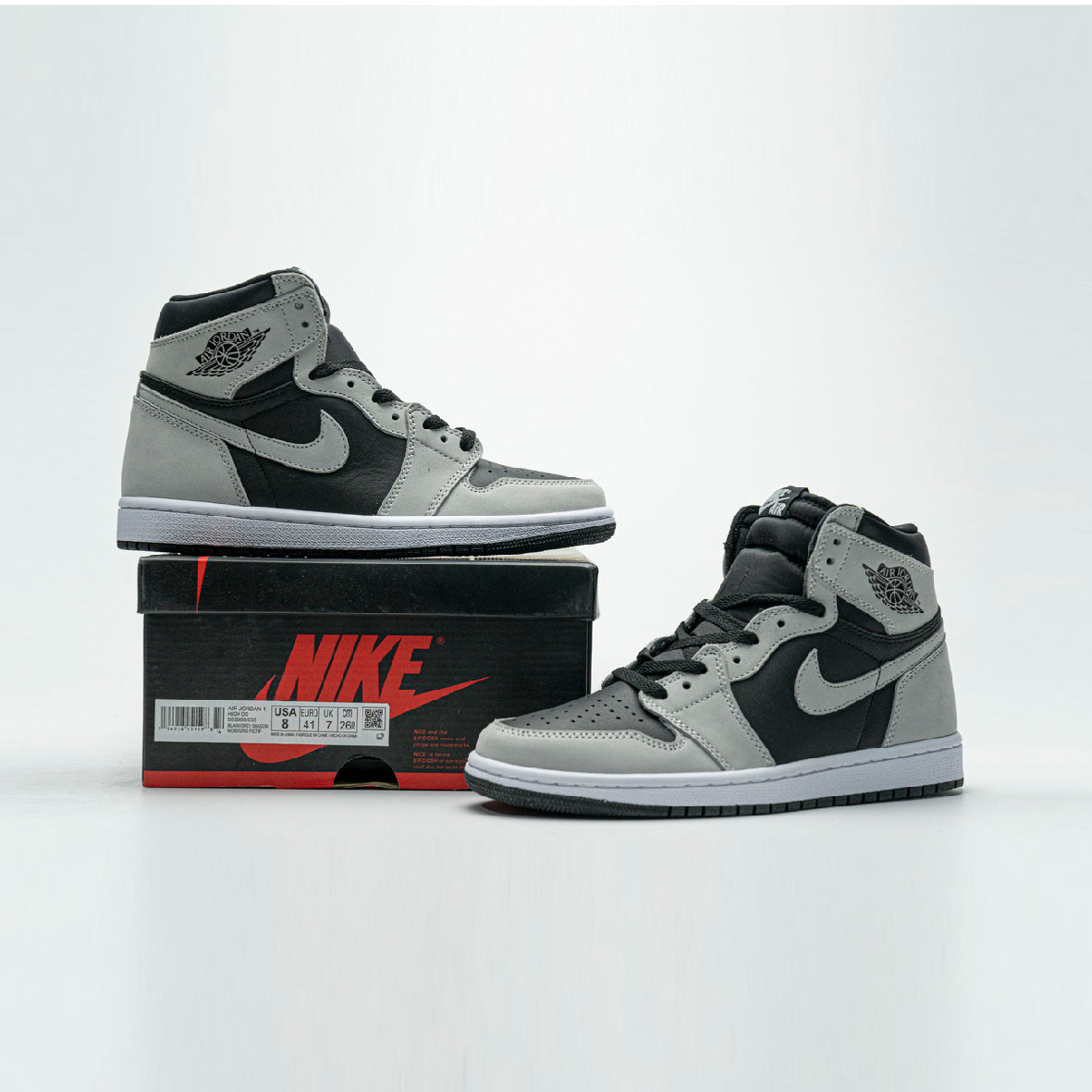 Nike Air Jordan 1 Retro High Shadow 2.0 Grigio Nero Uomo Donna