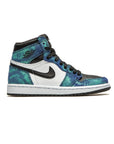 Nike Air Jordan 1 Retro High Tie-Dye Blu Verde Nero Donna