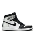 Nike Air Jordan 1 High Silver Toe Argento e Nero in Pelle