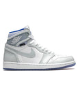 Nike Air Jordan 1 High Zoom Racer Blue Bianco Grigio Uomo Donna