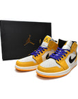 Nike Air Jordan 1 Mid SE Giallo Viola Lakers Retro