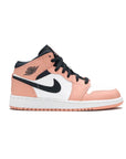 Nike Air Jordan 1 Mid Rosa Quartz Bianco Nero Retro