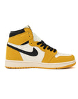 Nike Air Jordan 1 Alta Giallo Ocra Pelle Premium