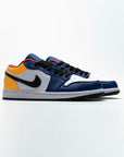 Nike Air Jordan 1 Low Blu Giallo Arancione Pelle Premium