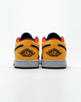 Nike Air Jordan 1 Low Blu Giallo Arancione Pelle Premium