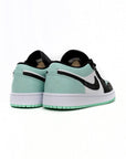 Nike Air Jordan 1 Low Verde Menta Nero Bianco Pelle Premium