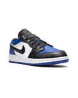 Nike Air Jordan 1 Low Nero Bianco Blu Royal Pelle Premium