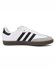 adidas samba white core black clear granite sneakers vista laterale