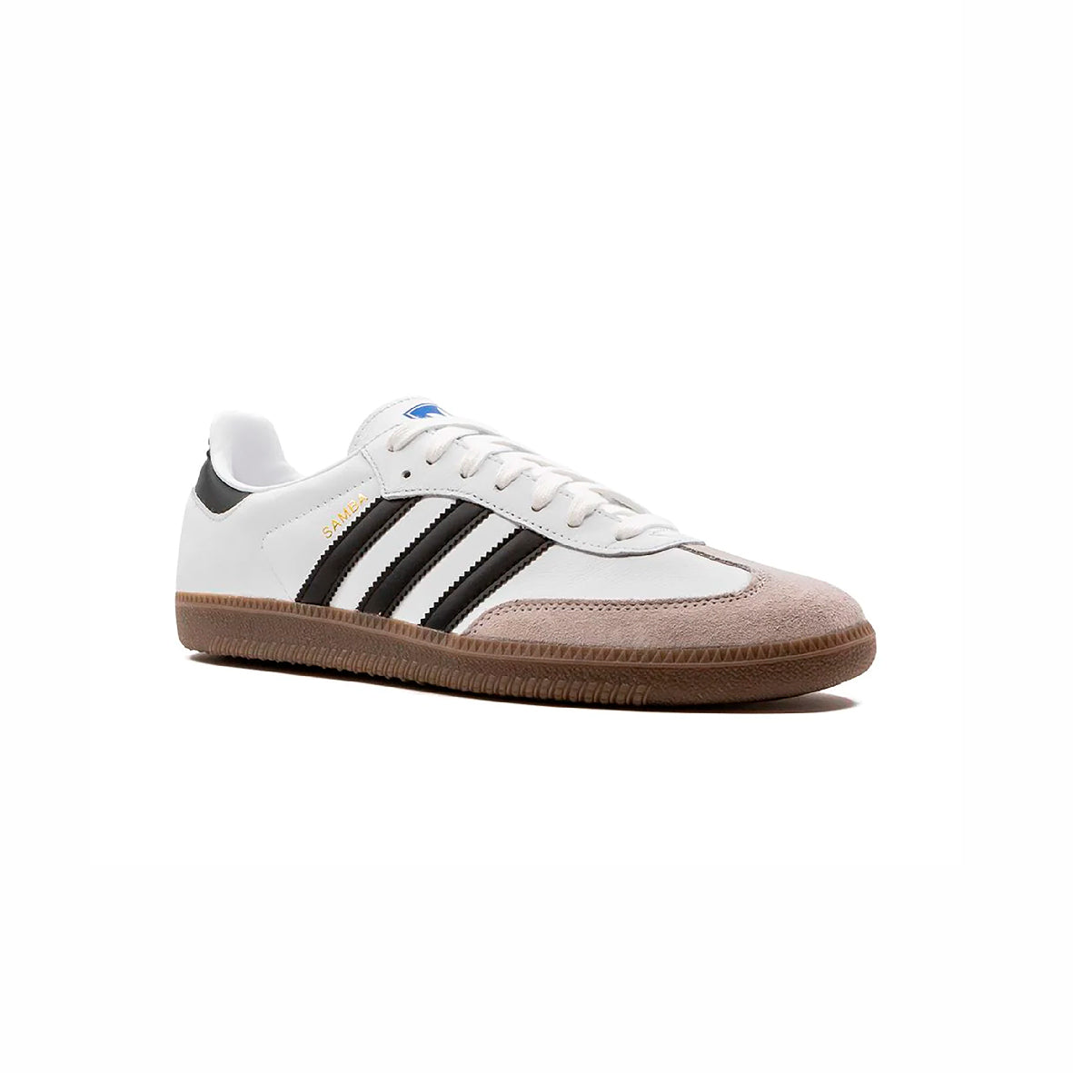 adidas samba white core black clear granite sneakers dettaglio tomaia
