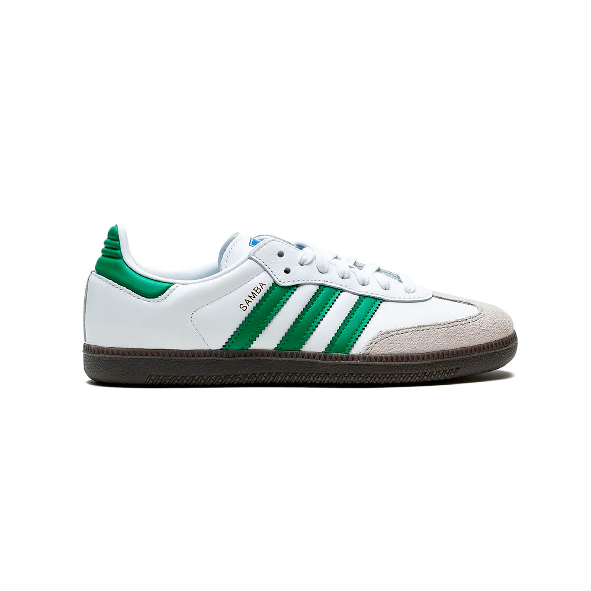 Adidas Samba OG White Green sneakers basse uomo e donna in bianco verde - vista laterale