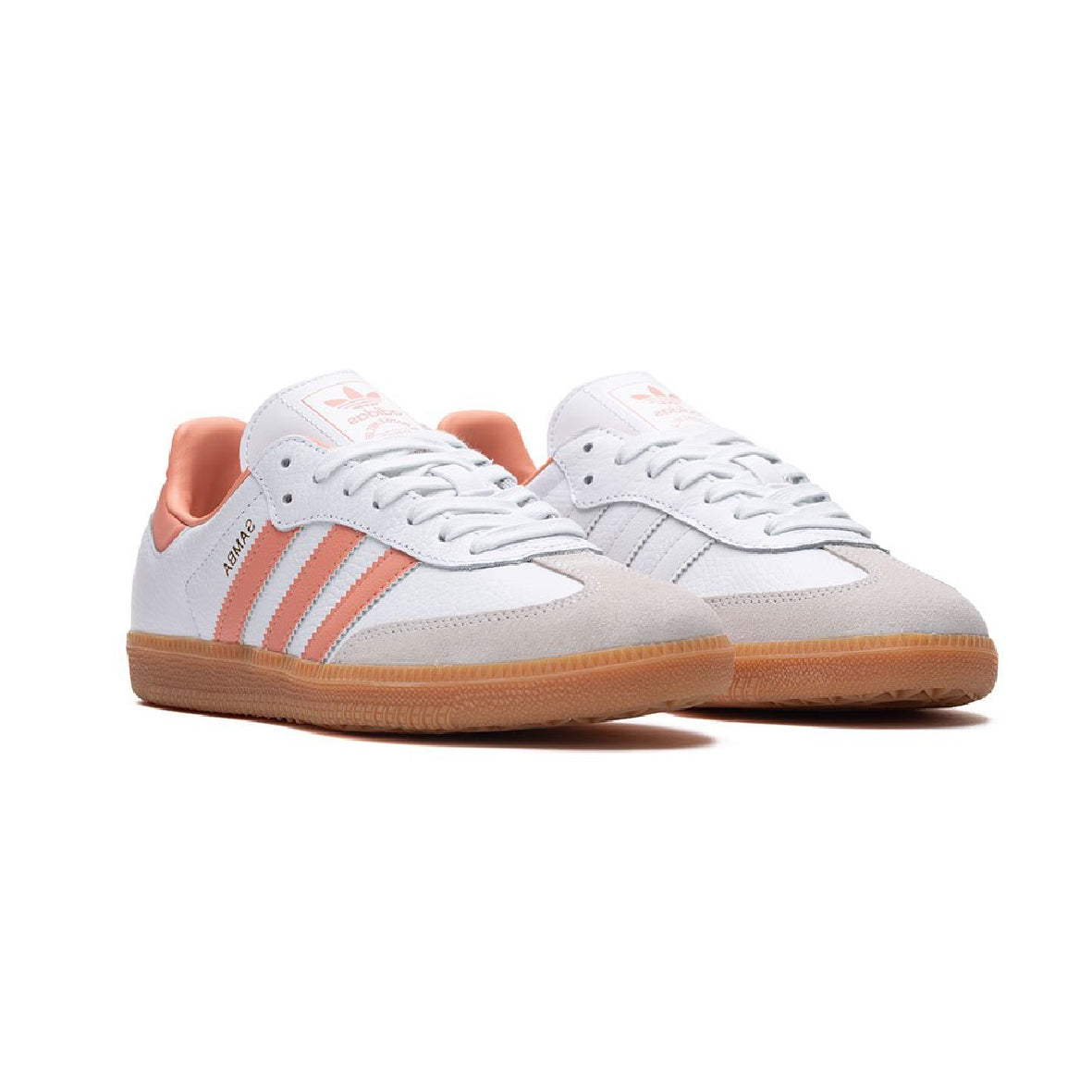 Adidas Samba OG Womens Cloud White Wonder Clay sneakers basse donna in bianco - vista frontale